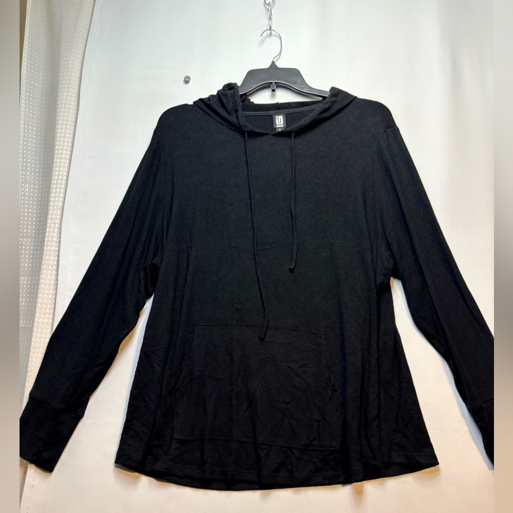 Black Hoodie Top from Ideology